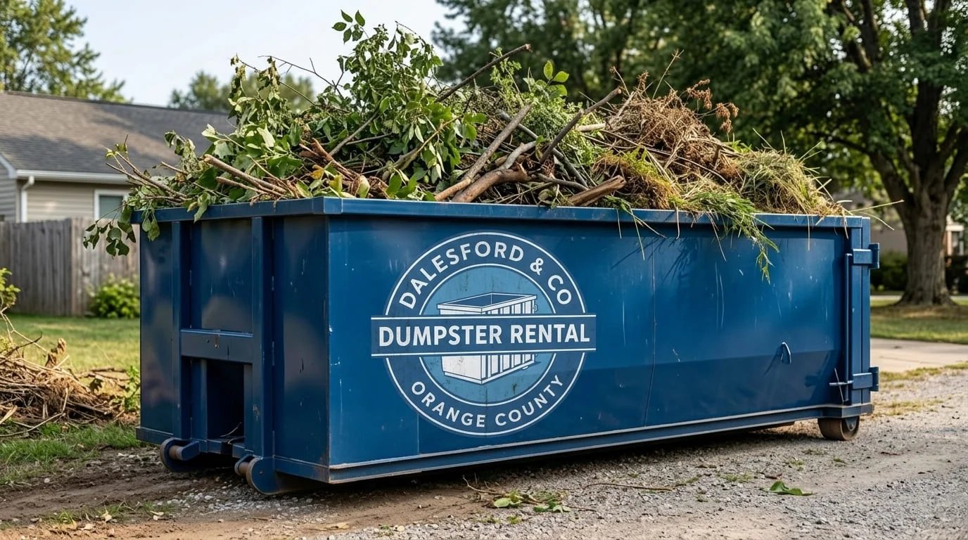 Yard Waste Dumpster Rental Orange County CA-img